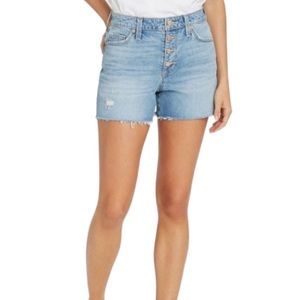 Universal Thread Vintage Stretch MIDI Cutoff Medium Wash Denim Jean Shorts